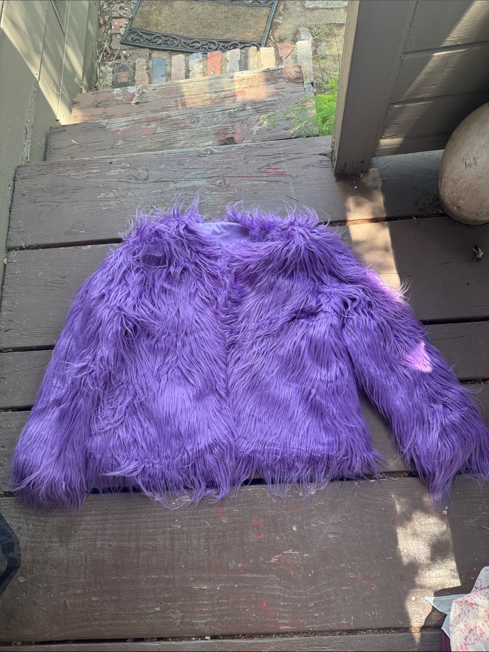 Purple Faux Fur Women’s Jacket - Cozy Fashion Coat
